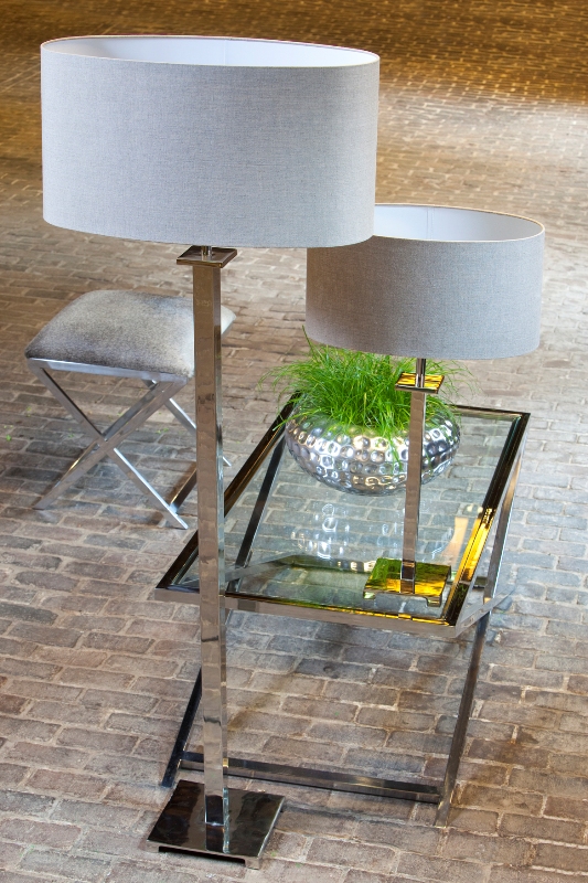 stolik stalowy do salonu lampy stolowe w stylu glamour