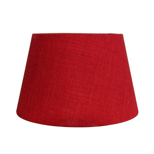Abażur na lampę z tkaniny FINNO czerwony 45x35x25 cm