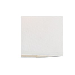 Stylowy, niklowany kinkiet z białym abażurem do salonu LERDO WHITE