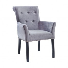 Tapicerowane krzesło z podłokietnikami w stylu glamour PARIS 2