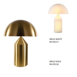 Lampa stołowa MELO white & gold