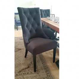 Krzesło welurowe do jadalni w stylu glamour MEDIOLAN