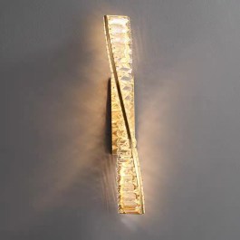 Kryształowy kinkiet LED w stylu glamour TIFFANY