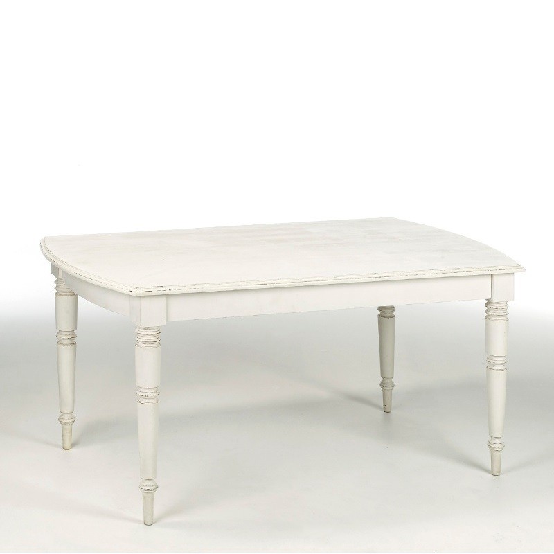 Stół Maison Blanche 160x90 cm drewno biały