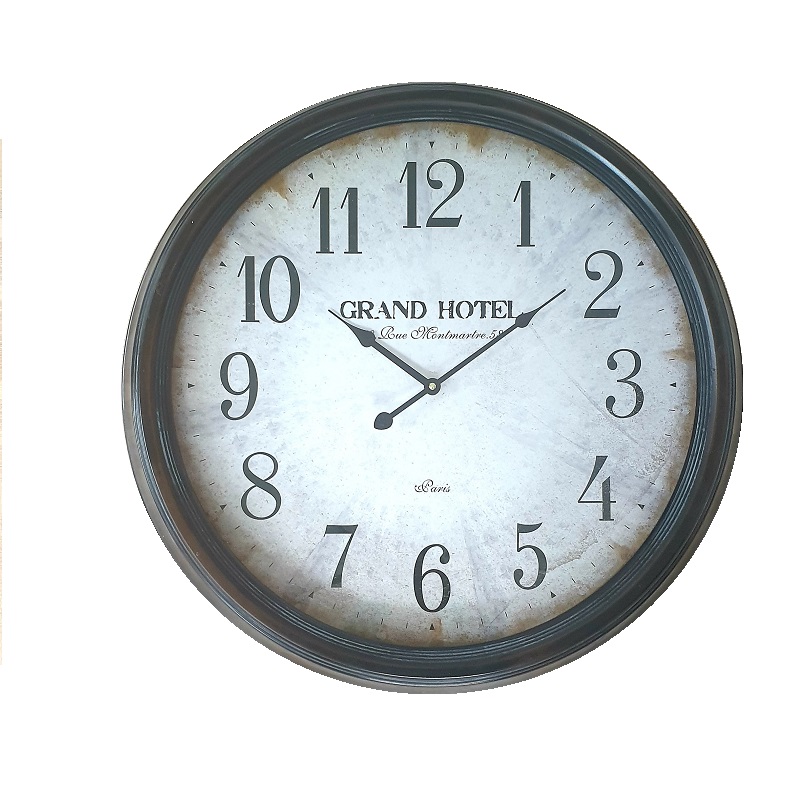 Klasyczny zegar GRAND HOTEL do salonu w stylu hamptons 60 cm