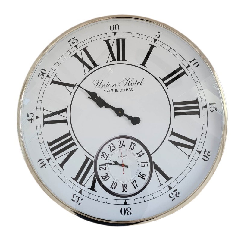 Zegar w stylu nowojorskim UNION HOTEL 80cm